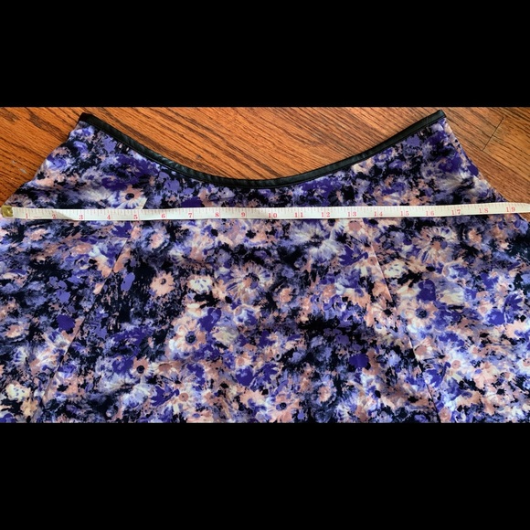 Purple Floral Skater Skirt - Picture 5 of 6
